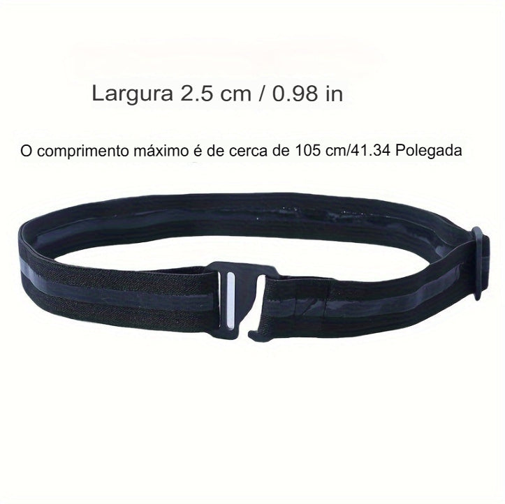 Cinto Elástico Preto Unissex - Versátil para Jeans e Calças - Keiz Store 