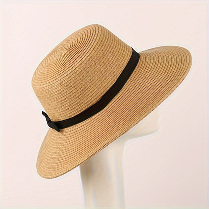 Chapéu Fedora Feminino Estilo Francês - Palha de Verão com Proteção UV - Keiz Store 